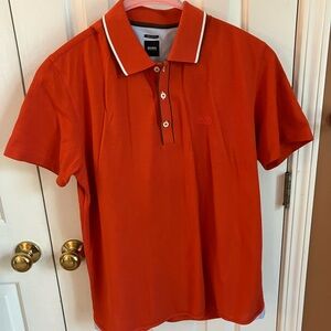 Hugo Boss Men’s Polo Shirt, Orange, XL